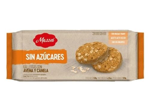 Galletas Mazzei Cookie Avena Y Canela 105Gr Sin Azucar