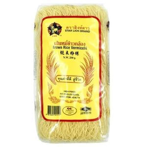 Fideos Star Lion De Arroz Integral Vermicelli 200Gr Libre De