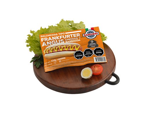 Frankfurter Sarubbi Angus Cheddar Y Bbq 8Un
