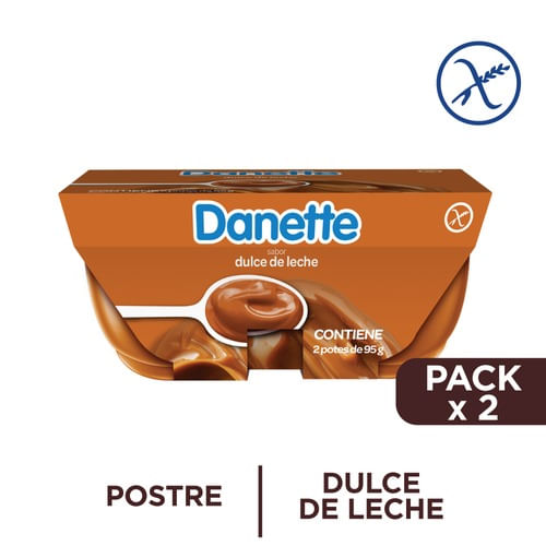 Postre Danette Dulce De Leche 2Und 95Gr