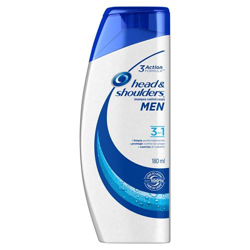 Shampoo Head & Shoulders 3 en 1 180 ml