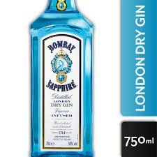 Gin Bombay Sapphier 750Cc