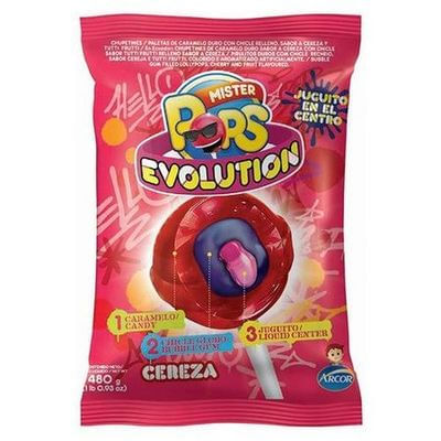 Chupetin Mister Pops Cherry 432Gr