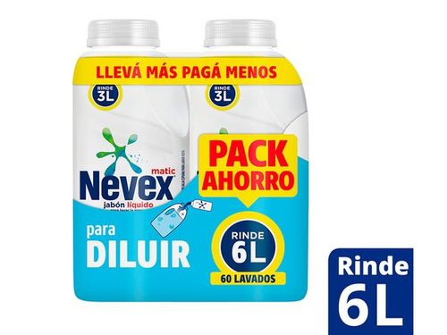 Jabon Nevex Liquido Regular 2Und 500Ml Para Diluir Ahorro