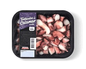 Tentaculos Artico De Calamar Congelado Bandeja 400Gr