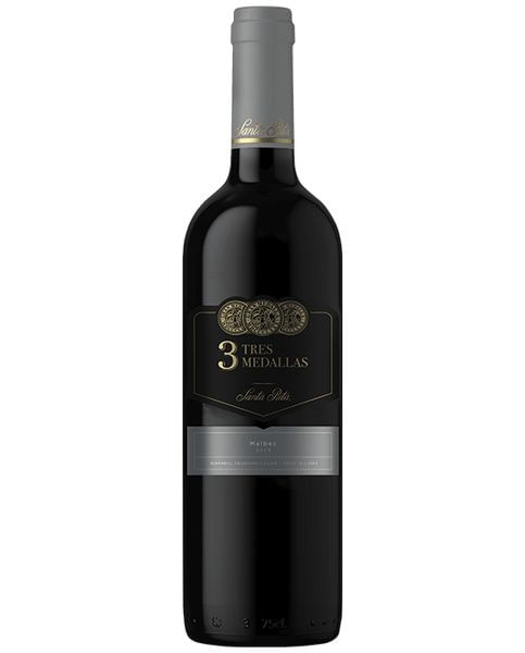 Vino Santa Rita 3 Medallas Vcp Malbec Vidrio 750Ml
