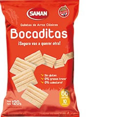 Galleta Saman Bocaditas Arroz 120Gr Clasicas