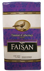 Vino Faisan Tannat-Cabernet Tetra Brik 1Lt