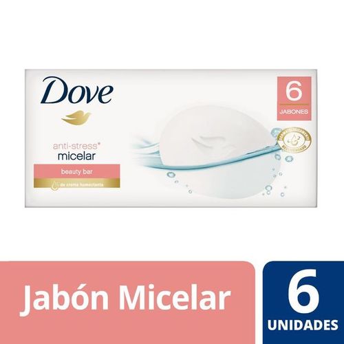 Jabon De Tocador Dove Agua Micela 90Gr 6Un 25%Dto