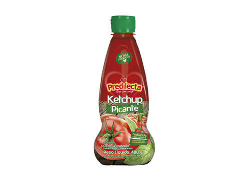 Ketchup Predilecta Picante Botella 400Gr
