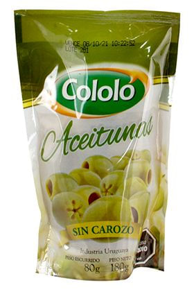 Aceituna Cololo Sin Carozo 180Gr
