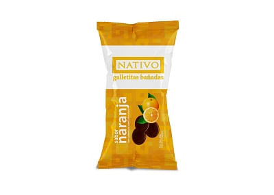 Galleta Nativo Bañada Naranja 120Gr