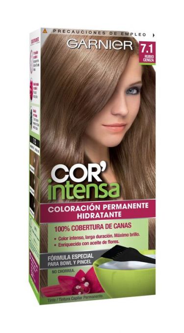 Coloracion Garnier Nutrisse 71 Rubio Ceniza