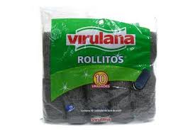 Esponja Virulana Rollito 10Un 70Gr.
