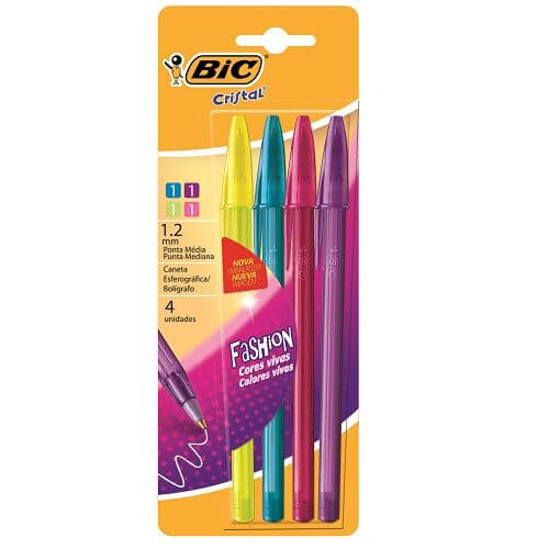 BOLIGRAFO BIC FASHION SURTIDOS 4UN