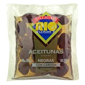 Aceituna Rio De La Plata Con Carozo Negra Sachet 200Gr