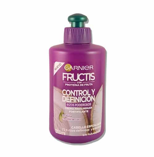 Crema De Peinar Garnier Fructis Rizos Manejables 300Ml