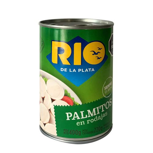 Palmito Rio De La Plata Rodaja 400Gr Abre Facil