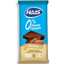 CHOCOLATE HAAS 0% AZUCAR CON ALMENDRAS 150GR