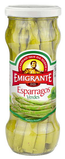 Esparragos Emigrante Entero Verde Frasco 330Gr