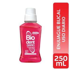 Enjuague Bucal Biodent Frutilla Plastico 250Ml