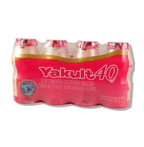 Leche Yakult 40 Saborizada 80Gr 4Un