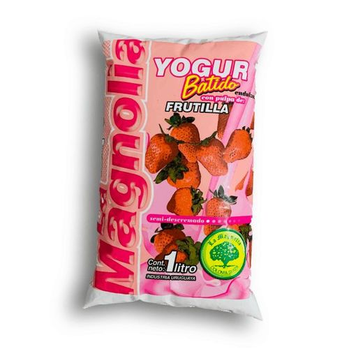 Yogur La Magnolia Batido Frutilla 1Lt