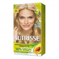 Coloracion Garnier Nutrisse 80 Nectar Rubio Claro