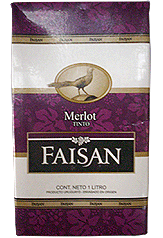 Vino Faisan Tinto Merlot Tetra Brik 1Lt