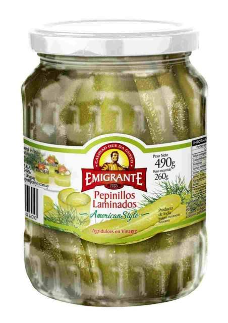 Pepinillo Emigrante Laminado 490Gr