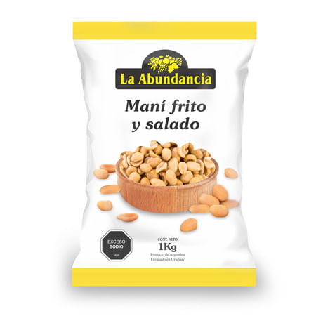 Mani La Abundancia Frito Y Salado 1kg