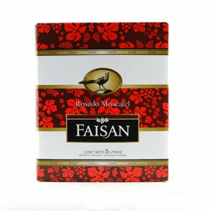 Vino Faisan Moscatel Rosado Bag In Box 5Lt