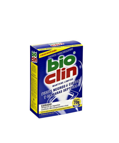 Limpiador Bioclin Pozos Negros Y Camaras 70Gr