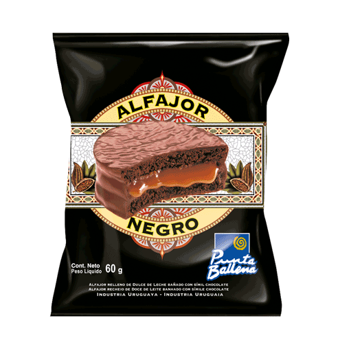 Alfajor Punta Ballena Negro Flowpack 50Gr