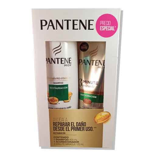Shampoo Pantene Restauracion 400Ml + Acondicionador 3Mm