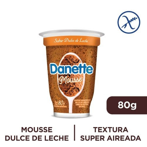 Postre Danette Mousse Dulce De Leche 80Gr