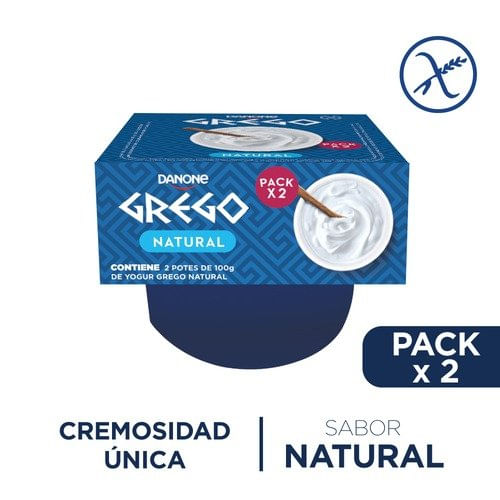 Yogur Griego Natural 200Gr 2Un