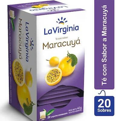 Te La Virginia Saborizado Maracuya 25 Sobres