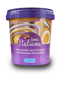 Helado Crufi 500Ml Linea Italiana Sambayon Con Almendras