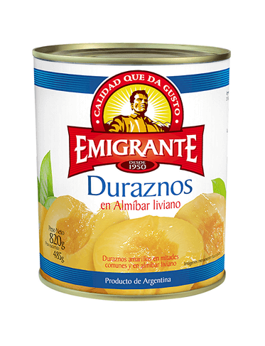 Duraznos En Almibar Emigrante 820Gr