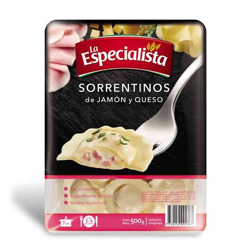 Sorrentinos La Especialista Jamon-Queso 500Gr
