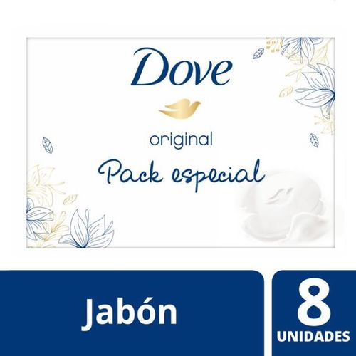 Jabon De Tocador Dove Pastilla 90Gr 8Un