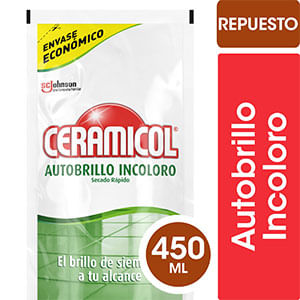 Cera Ceramicol Autobrillo Incoloro Dor Pack 450Ml