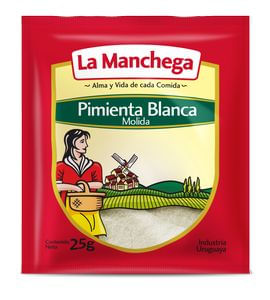 Pimienta La Manchega Molida Blanca 25Gr