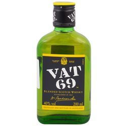 Whisky Vat 69 Petaca Vidrio 200Cc