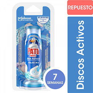 Aromatizante Pato Discos Activos Marina Repuesto