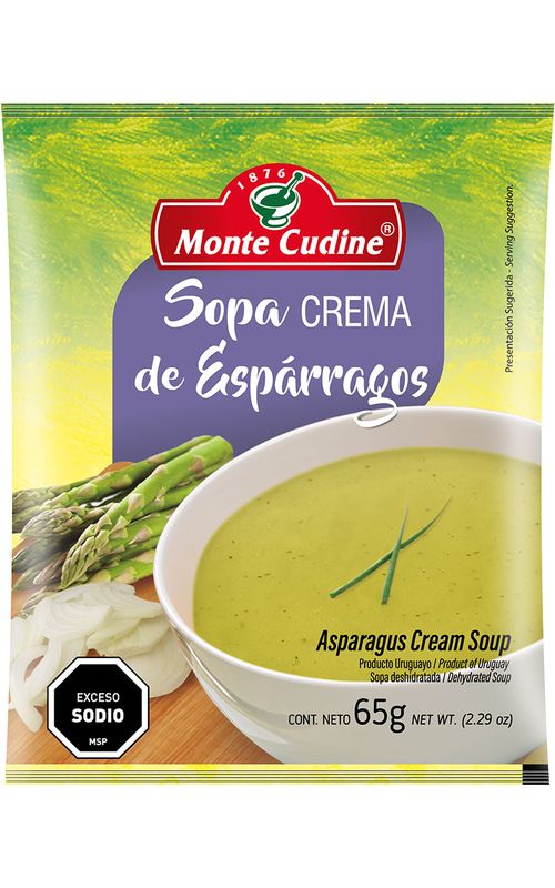 Sopa Monte Cudine Crema Esparragos 65G