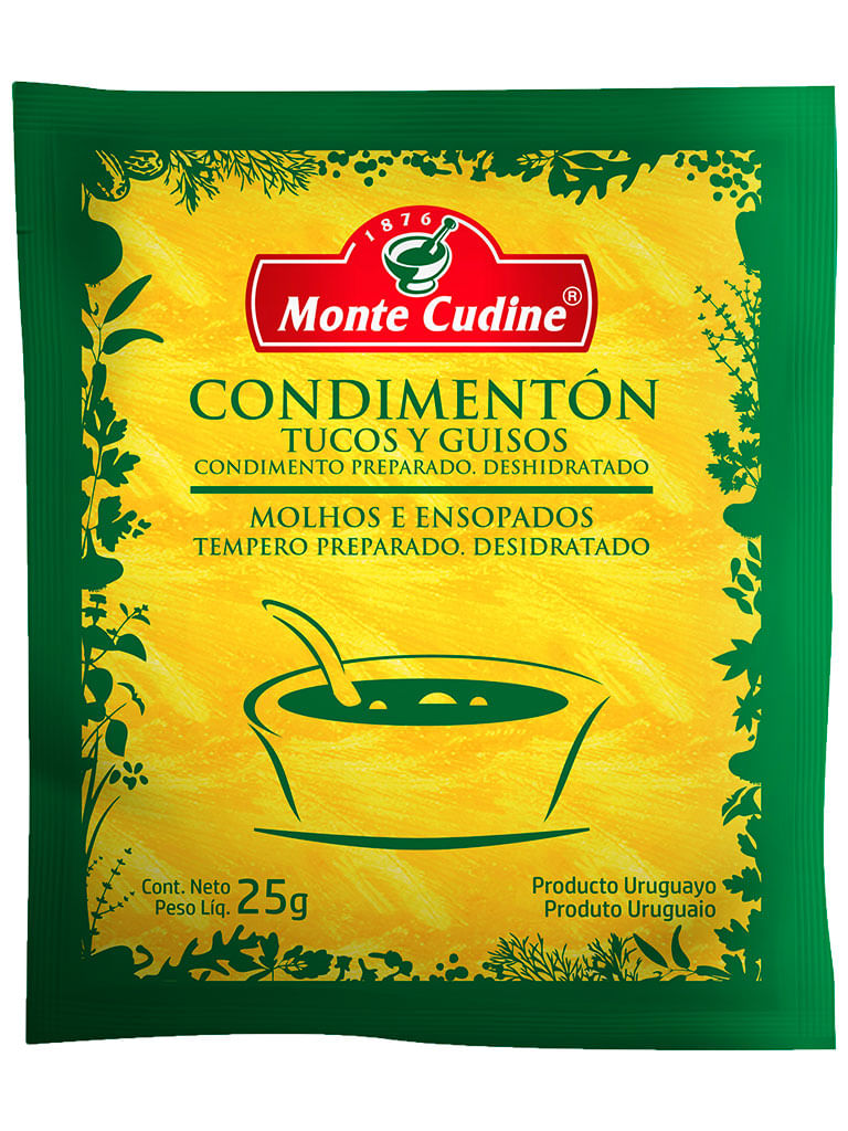 Condimenton monte cudine 25gr el dorado