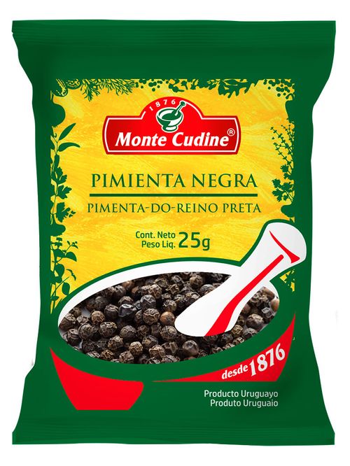 Pimienta Monte Cudine Grano Negra 25Gr