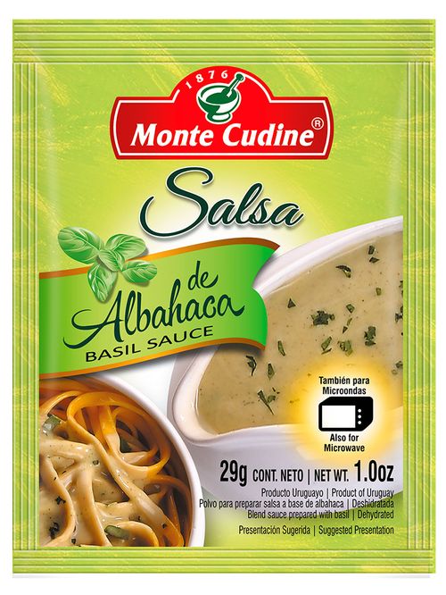 Salsa Monte Cudine Albahaca 29Gr